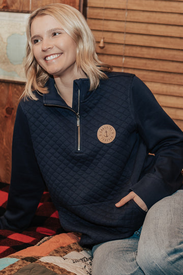 Lakegirl Quilted Fleece Pullover