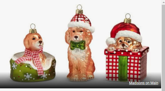 5.5" Celebrate the Season - Assorted Pups - Raz