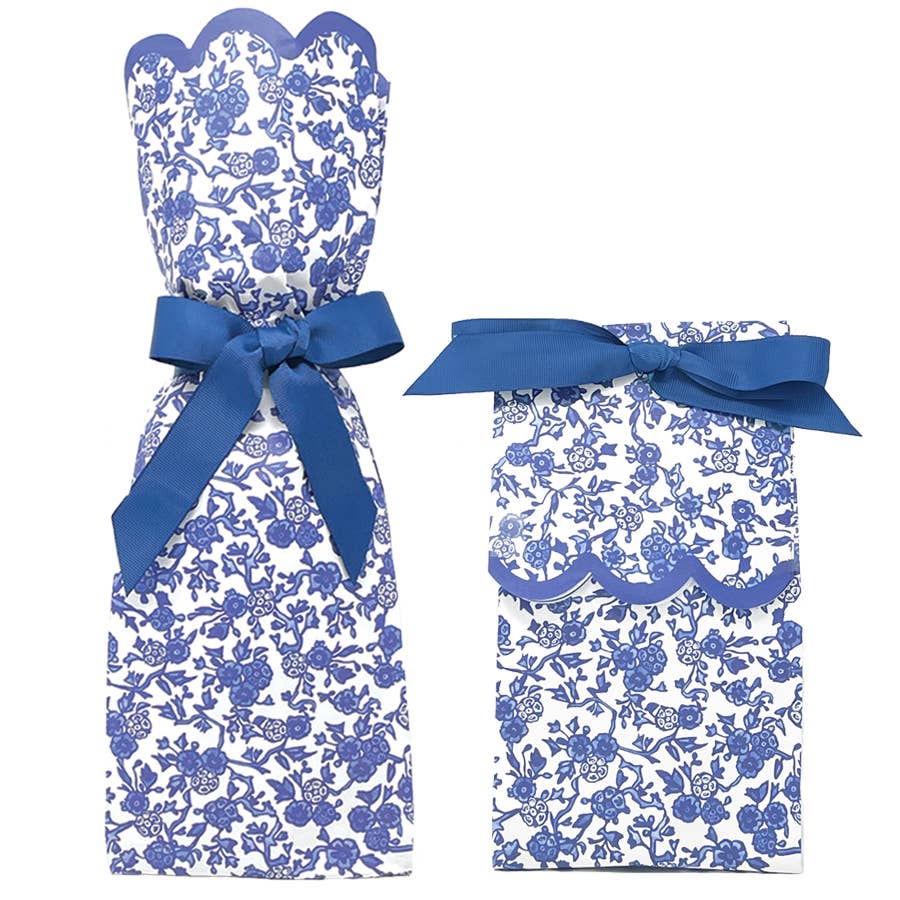 Lucy Grymes Designs - Chinoiserie Wine + Gift Bag Kits