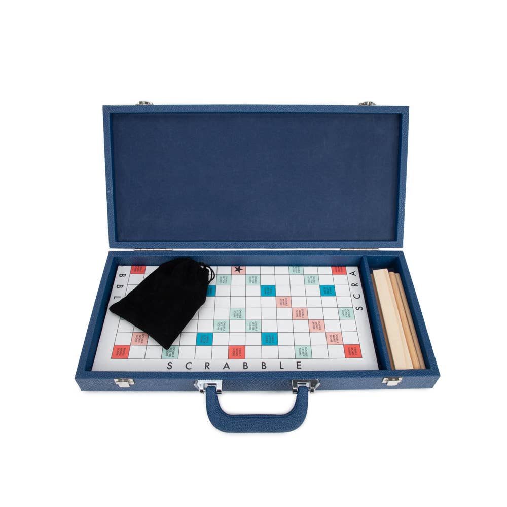 Brouk and Co. - Onyx Scrabble Set: Blue