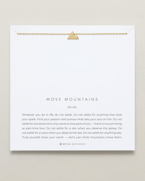 Bryan Anthonys Move Mountains Icon Necklace 14K Gold