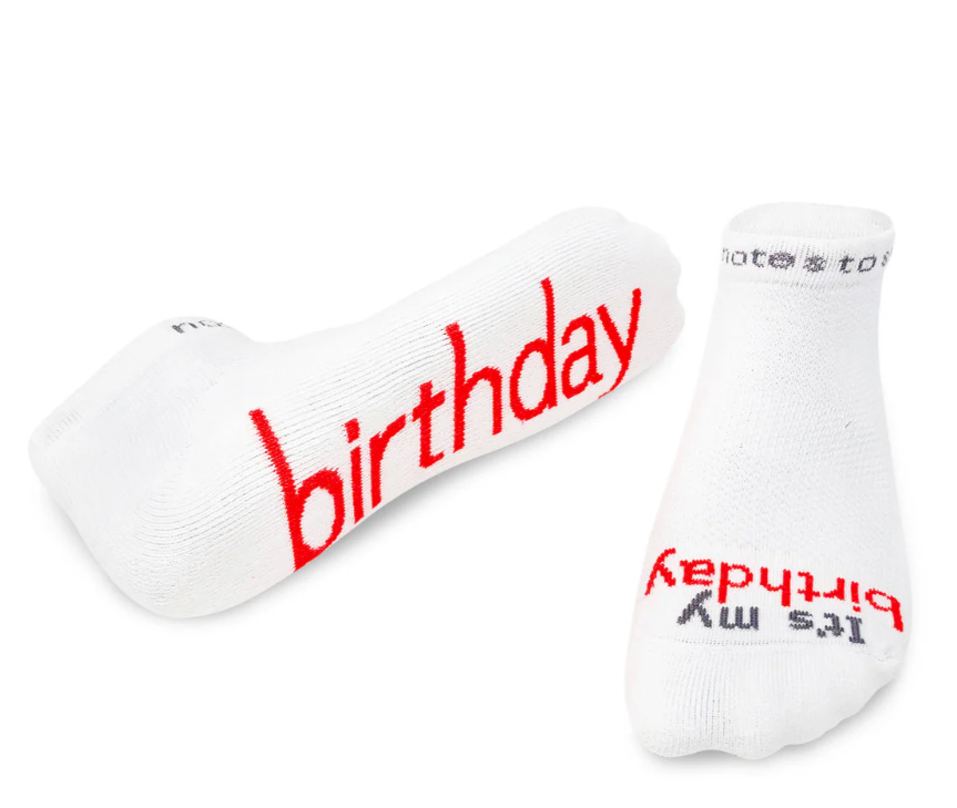 It's my birthday  - Notes to Self Socks