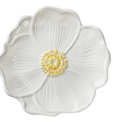 Blossom Appetizer Plate (set of 4)-white-Tag