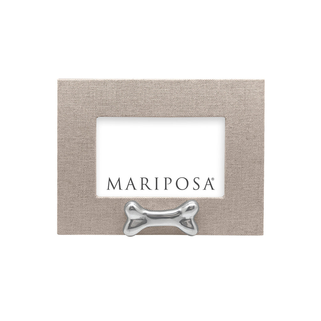 Mariposa - Natural Linen with Dog Bone 4x6 Frame Horizontal