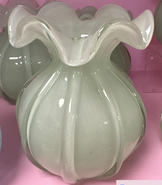 Glass Vento Medium Round Bud Vase-Jade-Beatriz Ball