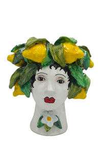 Lemons Small Ceramic Head Vase,