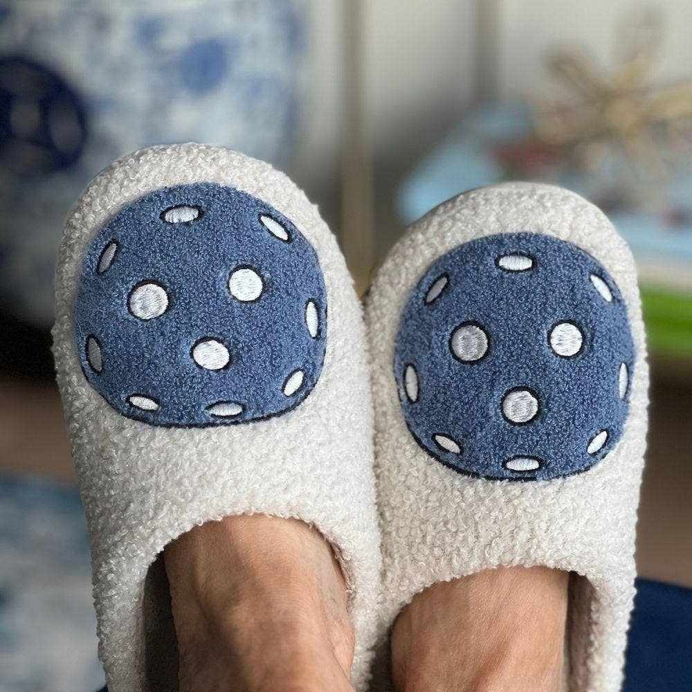 Fresh Pickle - Pickleball slippers: Blue, Medium (7-8.5)