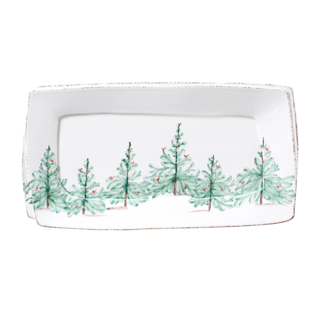 Melamine Lastra Holiday Rectangular Platter - VIETRI Inc.