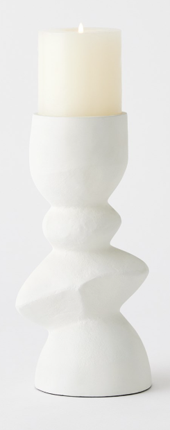 GV-Pradier Candle Holder- White-Medium