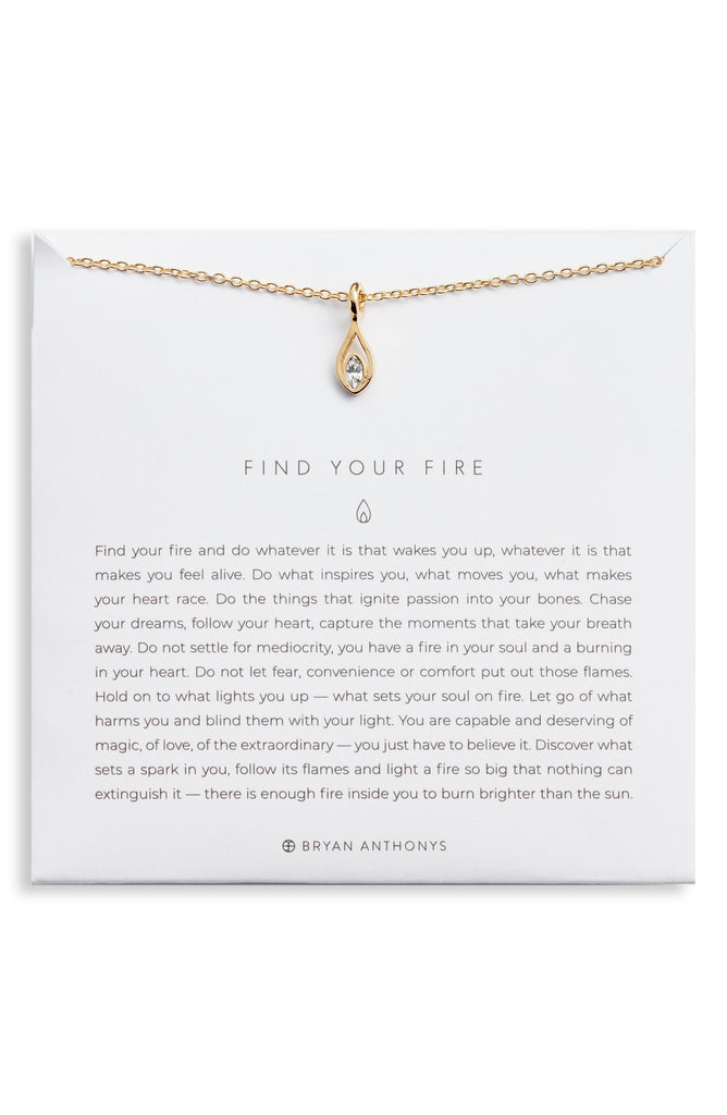 Bryan Anthonys Find Your Fire Pendant Necklace in Gold