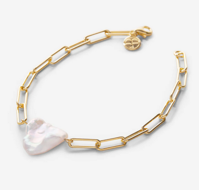 Bryan Anthonys Grit Bracelet, 14K Gold Bracelets for Women, Pearl