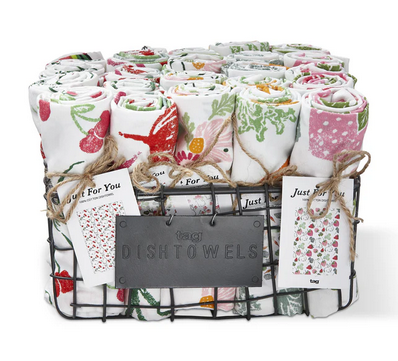 Bunny Garden Dishtowel Assortment of 25- Tag