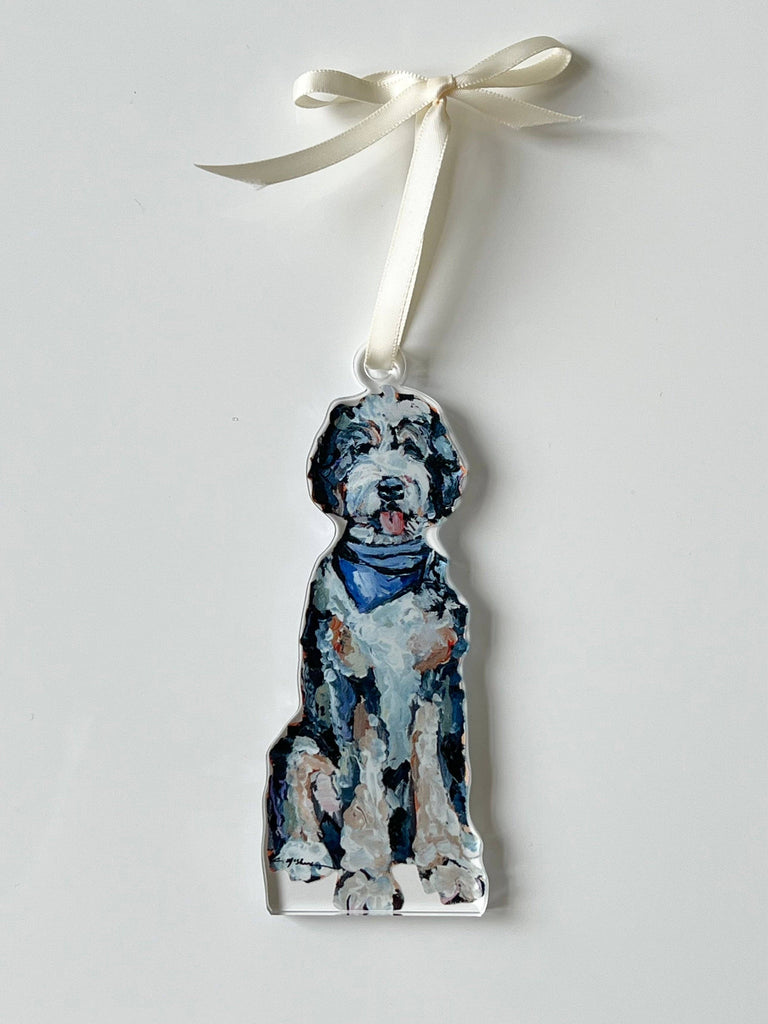 Bernedoodle II Ornament WHOLESALE-Chelsea McShane Art -