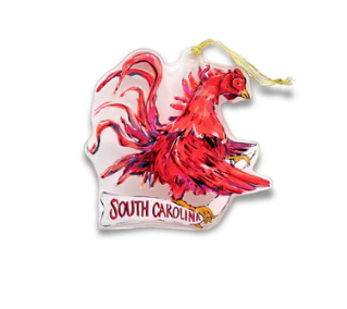 GAMECOCK ACRYLIC MASCOT ORNAMENT