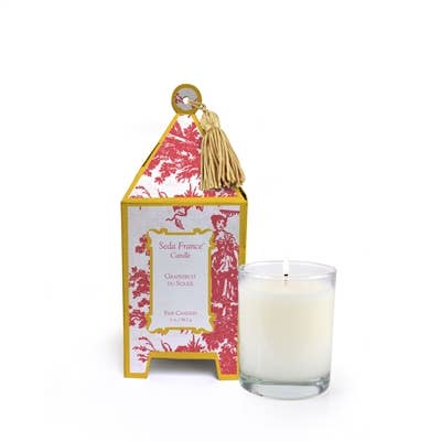 Seda France Candles - Grapefruit du Soleil Classic Toile Mini Pagoda Box Candle