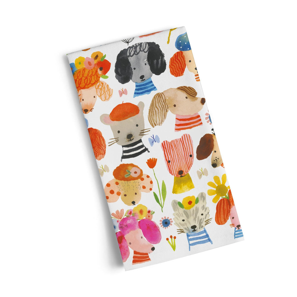 Dog Eared 100% Cotton Tea Towel-WerkShoppe