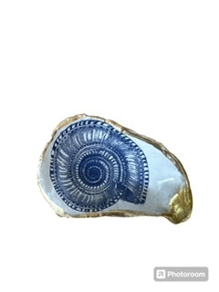 Gold Oyster Shell -Blue Ocean Breeze - Med