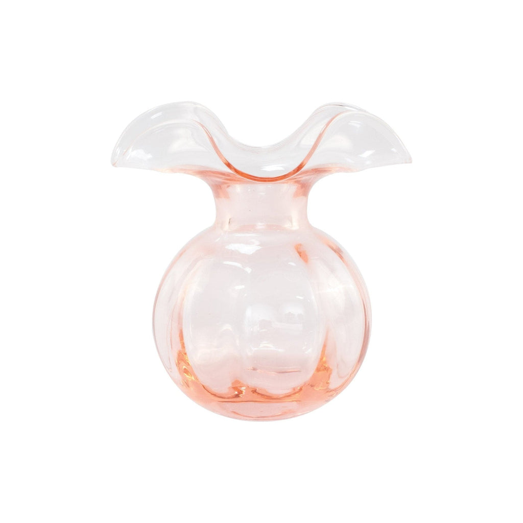 Hibiscus Glass Pink Bud Vase