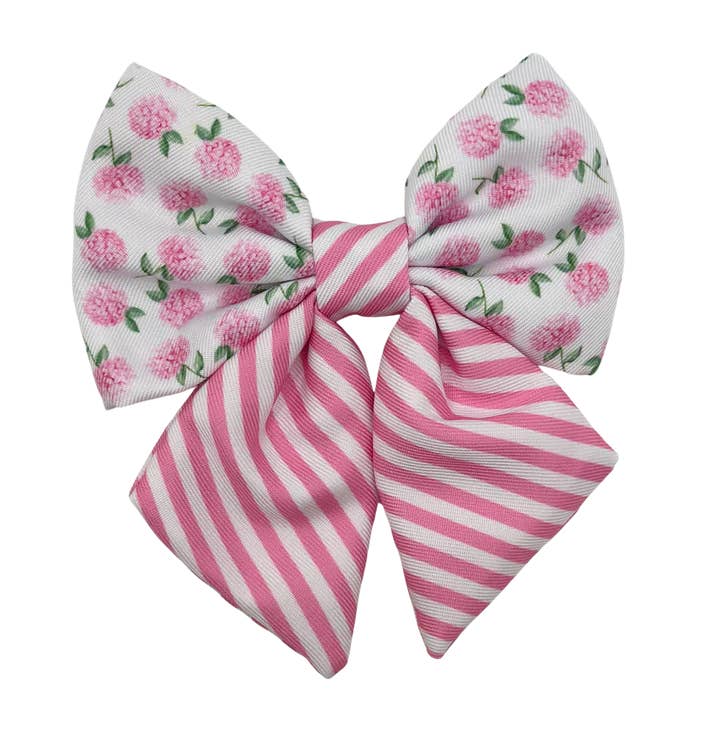 Covey Collection - Pink Hydrangea Bow Tie