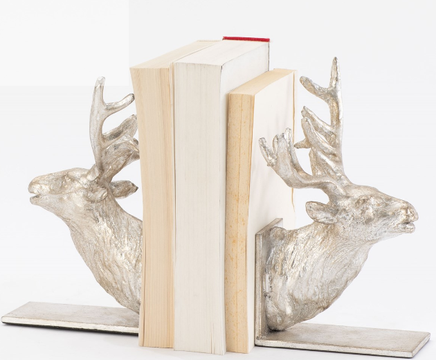 Reindeer Bookends - Gold Finish - GV