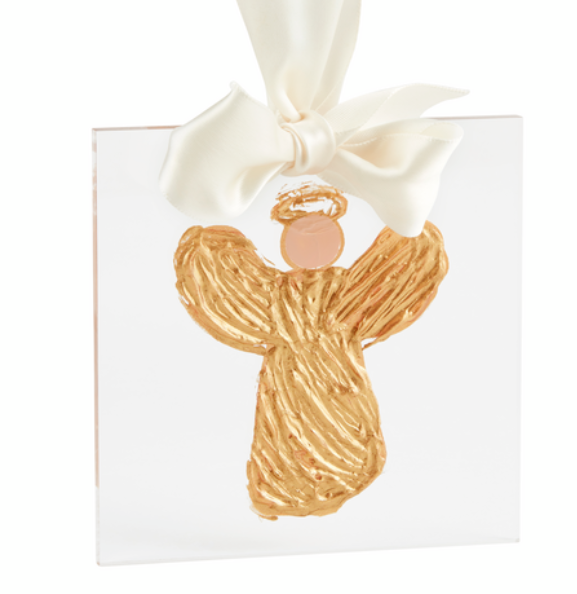 Angel Gold Acrylic Ornament