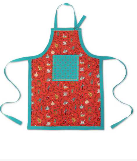 12 Days of Christmas Cotton Apron-Park Hill Collection