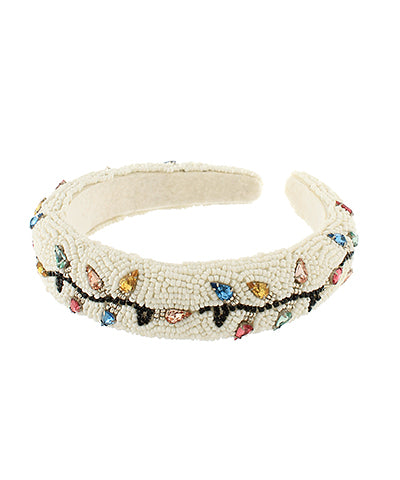 Christmas Light Bead Headband