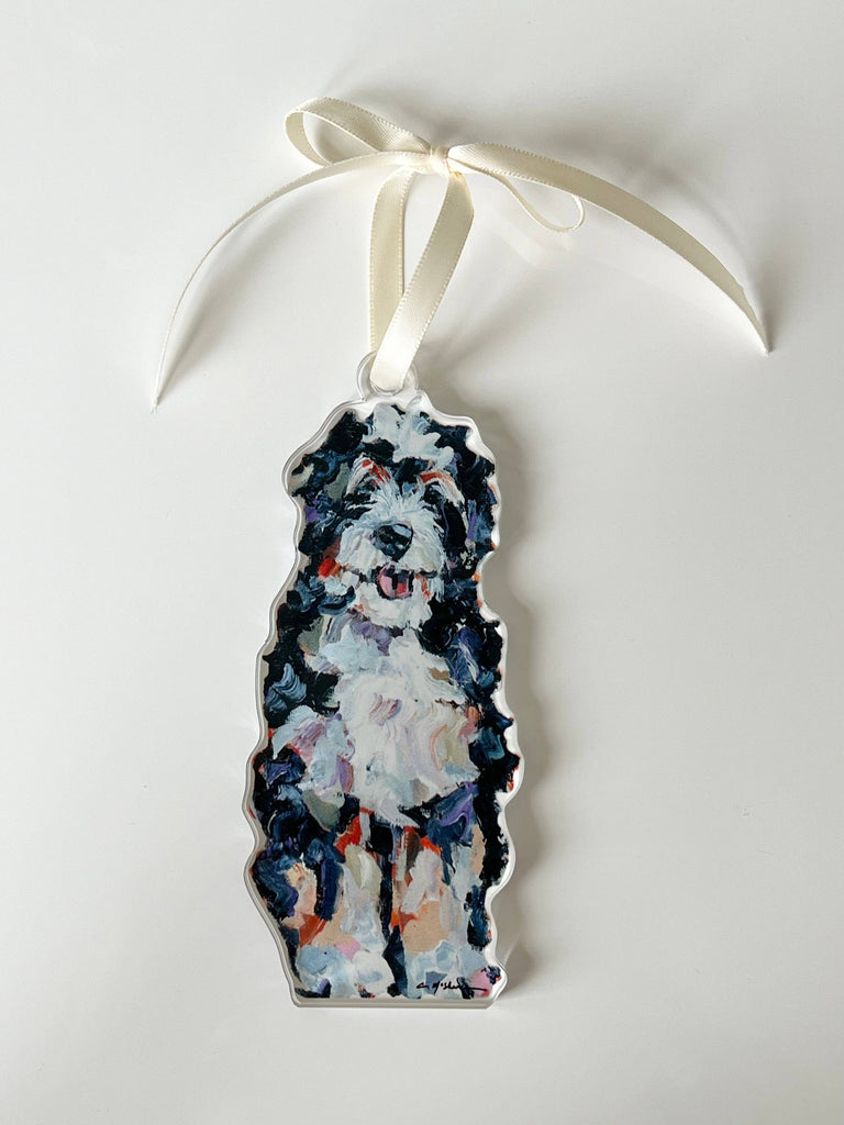 Bernedoodle Ornament WHOLESALE-Chelsea McShane Art -