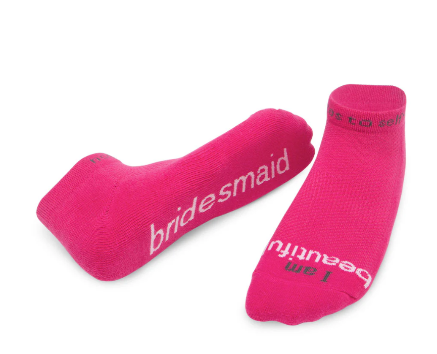 I am Beautiful - Bridesmaid - Notes to Self Socks