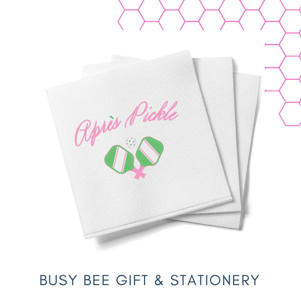 Busy Bee Gift & Stationery - Apres Pickle Cocktail Napkins Pickle Ball